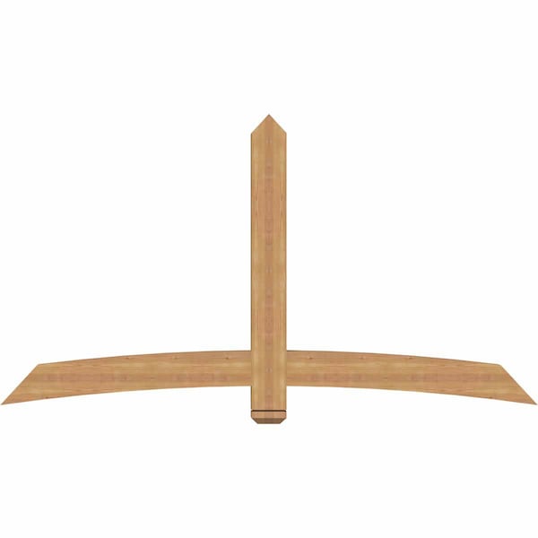 Ekena Millwork Bellingham Timber Gable Bracket, Western Red Cedar, 84"W x 45"H x 3 1/2"D x 5 1/2"F, 13/12 Pitch GBW084X45X0406BEL00SWR - main